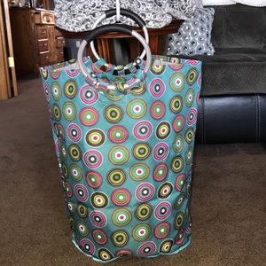 Laundry Bag with a Metal Ring Handle